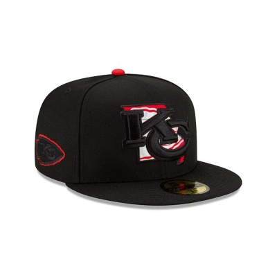 Kansas City Chiefs Gorra | New Era NFL State Logo Reflect 59fifty Fitted Cap Mexico - Negros